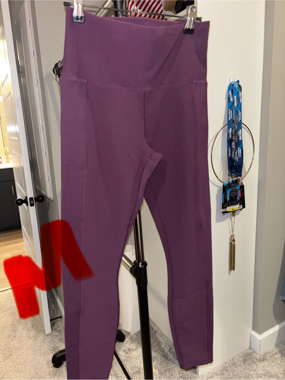 High-Waist Purple Women’s Leggings